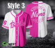 Barbie (Your Name & Number) Baseball Jersey Nicegift BBJ-V4F2