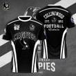 AFL Collingwood Football Club 3D T-shirt Nicegift 3TS-N4U7