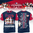 MLB Atlanta Braves NL East Division Champions 2023 3D T-shirt Nicegift 3TS-U5M1