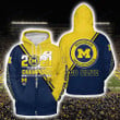 NCAA Michigan Wolverines Zip Hoodie 3D Nicegift 3ZH-K0P1