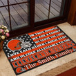 NFL Cleveland Browns (Your Name) Rubber Doormat Nicegift DRM-J3V4