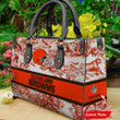 NFL Cleveland Browns (Your Name) Women 3D Small Handbag Nicegift WSH-R6S7