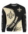 NFL New Orleans Saints (Your Name) Crewneck Sweatshirt Nicegift 3CS-Z9Q8