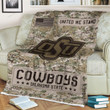 NCAA Oklahoma State Cowboys Fleece Blanket & Quilt Nicegift BLQ-Y0S2