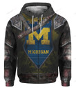 NCAA Michigan Wolverines (Your Name & Number) Zip Hoodie 3D Nicegift 3ZH-U5C7