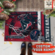 NFL Houston Texans (Your Name) Rubber Doormat Nicegift DRM-P5D9