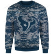NFL Houston Texans (Your Name) Crewneck Sweatshirt Nicegift 3CS-Y3P7