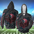 NFL Houston Texans Zip Hoodie 3D Nicegift 3ZH-D0H8