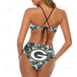 NFL Green Bay Packers Women's Cami Keyhole One-piece Swimsuit Nicegift WCK-T4P3