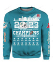 NFL Miami Dolphins AFC East Division Champions 2023 Crewneck Sweatshirt Nicegift 3CS-E2F1