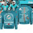 NFL Miami Dolphins AFC East Division Champions 2023 Crewneck Sweatshirt Nicegift 3CS-R5Y1