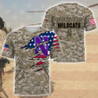 NCAA Northwestern Wildcats (Your Name) 3D T-shirt Nicegift 3TS-I4W3