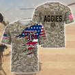 NCAA Texas A&M Aggies (Your Name) 3D T-shirt Nicegift 3TS-Z2Q1