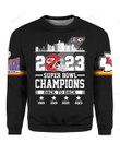 NFL Kansas City Chiefs Super Bowl Champions 2023 Crewneck Sweatshirt Nicegift 3CS-E8Z1
