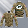 NFL Green Bay Packers (Your Name) Baseball Jacket Nicegift BJA-M6C1