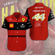 Scuderia Ferrari Lewis Hamilton Hawaii 3D Shirt Nicegift 3HS-R7M6