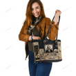 H. P. Lovecraft Leather Tote Bag 3D Nicegift LTB-Q5K5