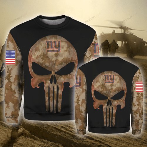 NFL New York Giants Camouflage Crewneck Sweatshirt 3CS-F0F0