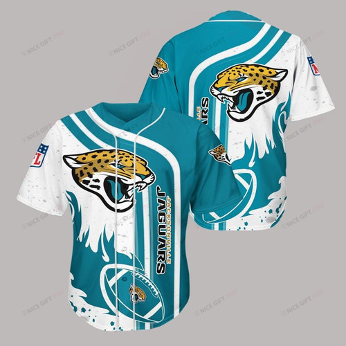 NFL Jacksonville Jaguars Baseball Jersey Nicegift BBJ-X2F1