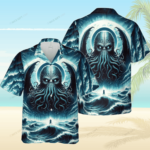 Cthulhu Hawaii 3D Shirt Nicegift 3HS-D4T7