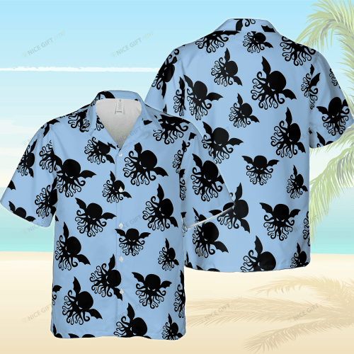 Cthulhu Hawaii 3D Shirt Nicegift 3HS-C4B0