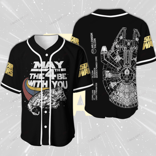 Star Wars Millennium Falcon May The 4th Be With You Baseball Jersey Nicegift BBJ-O3J7
