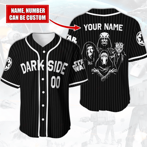 Star Wars Dark Side (Your Name & Number) Baseball Jersey Nicegift BBJ-E1N7