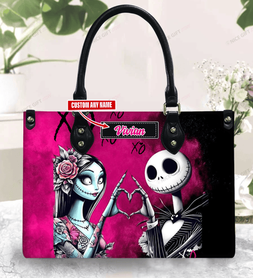 Jack Skellington & Sally (Your Name) Women 3D Handbag Nicegift WSH-K8Y8