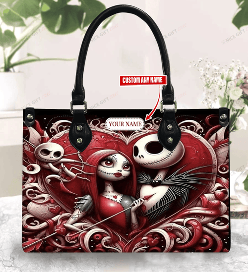 Jack Skellington & Sally (Your Name) Women 3D Handbag Nicegift WSH-Q9J8