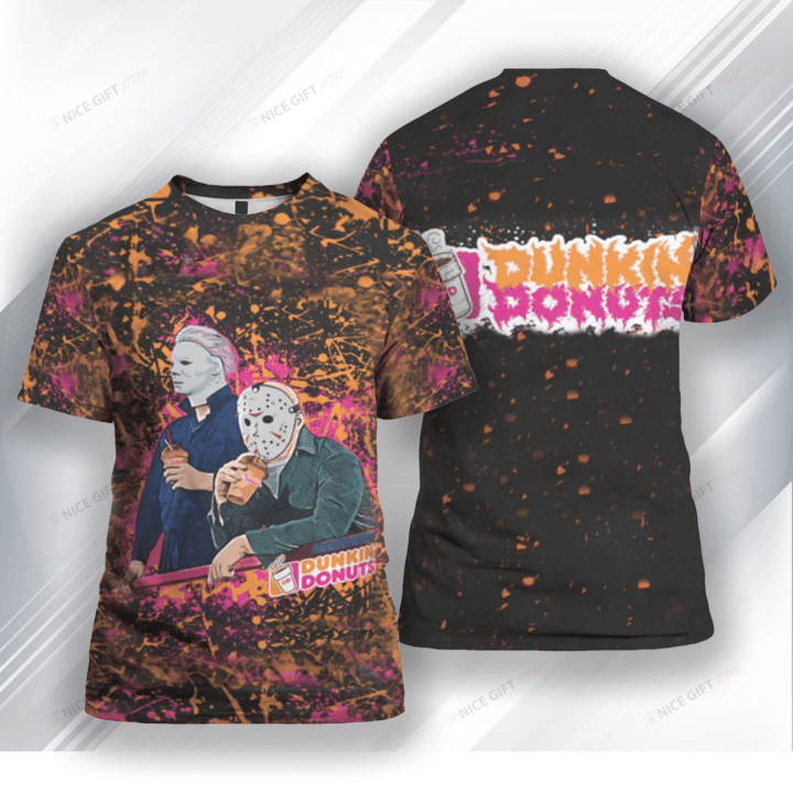 Horror Dunkin Donut 3D T-shirt 3TS-Y7X8