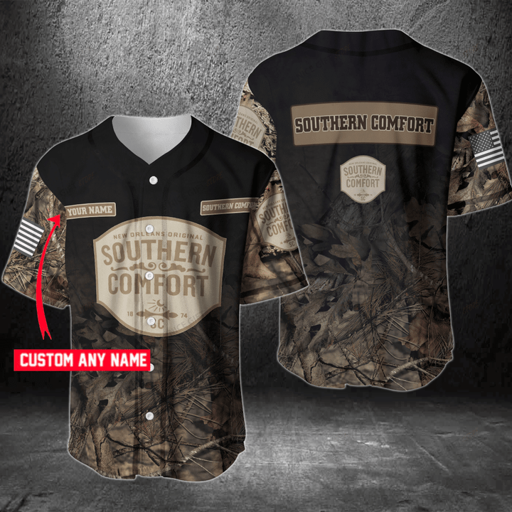 Southern Comfort (Your Name) Hunting Baseball Jersey BBJ-M2S7