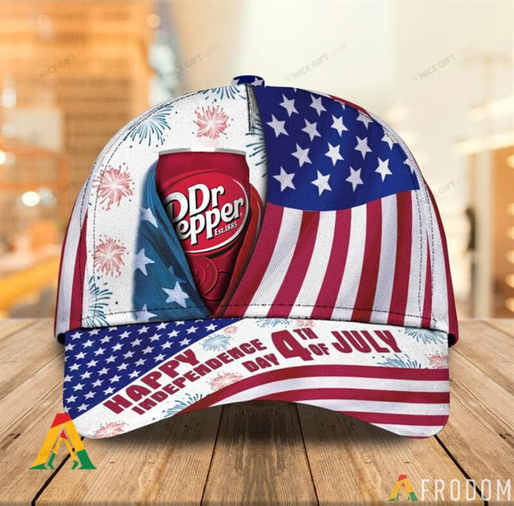 Dr Pepper Happy Independence Day 3D Cap Nicegift 3DC-E5N5