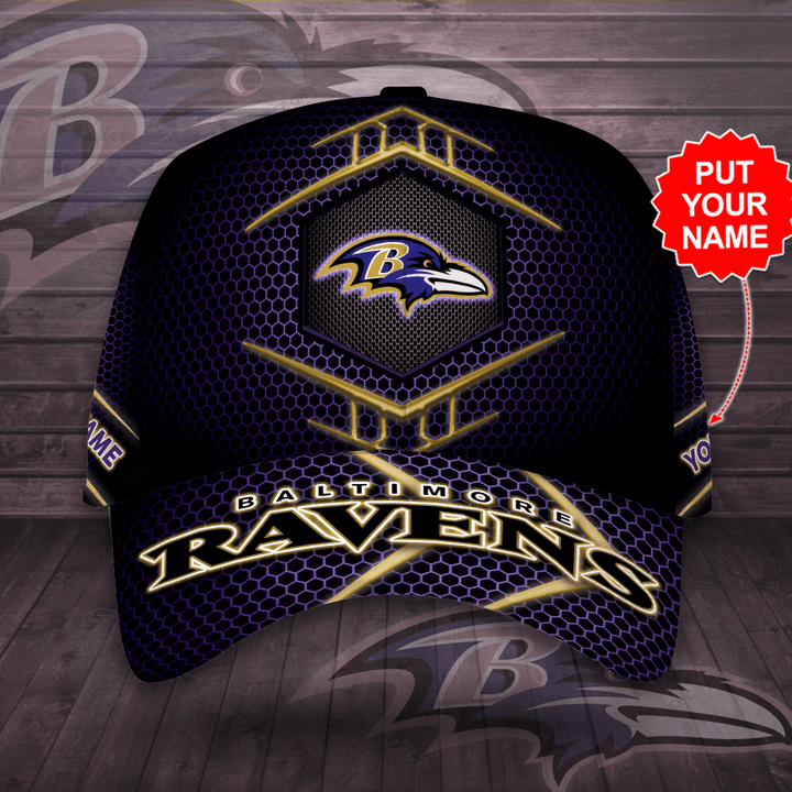 NFL Baltimore Ravens (Your Name) 3D Cap Nicegift 3DC-E8R4