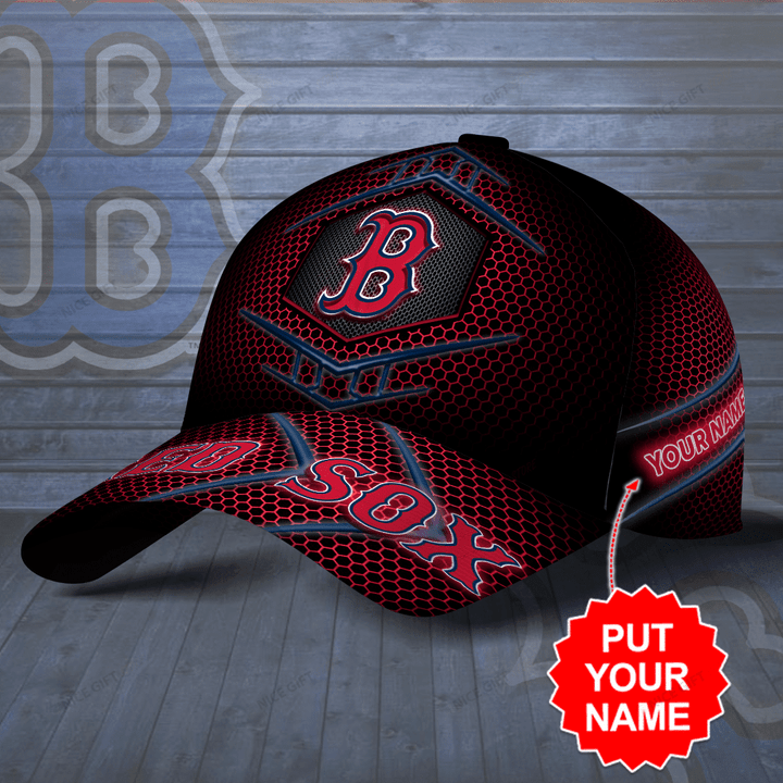 MLB Boston Red Sox (Your Name) 3D Cap Nicegift 3DC-J3B8