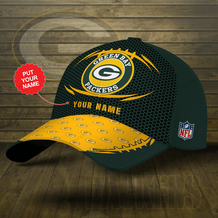 NFL Green Bay Packers (Your Name) 3D Cap Nicegift 3DC-B9B2