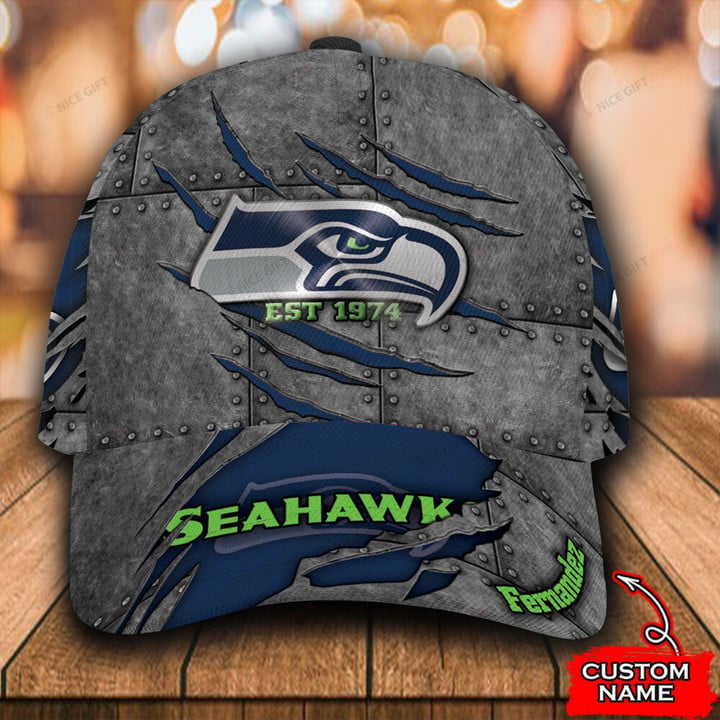 NFL Seattle Seahawks (Your Name) 3D Cap Nicegift 3DC-C5Z0