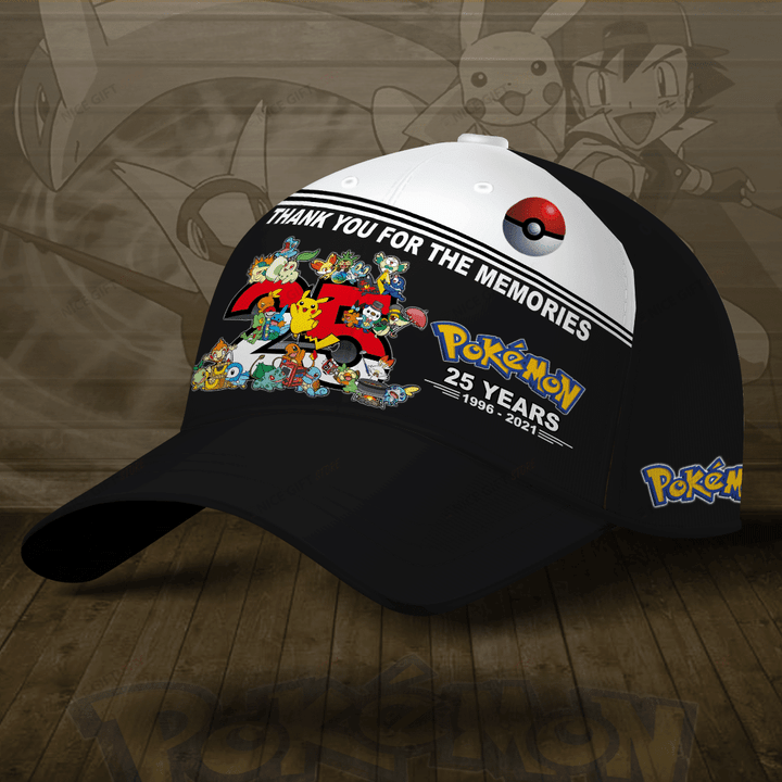 Pokemon 25 Years Anniversary 3D Cap Nicegift 3DC-K5Y6