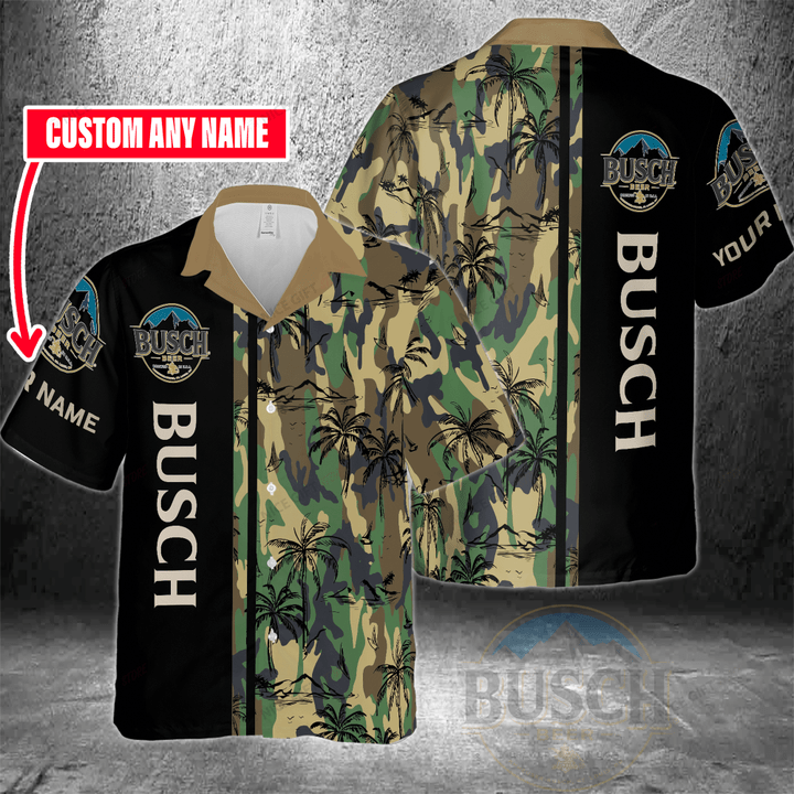 Busch Beer (Your Name) Hawaii 3D Shirt Nicegift 3HS-O1C3