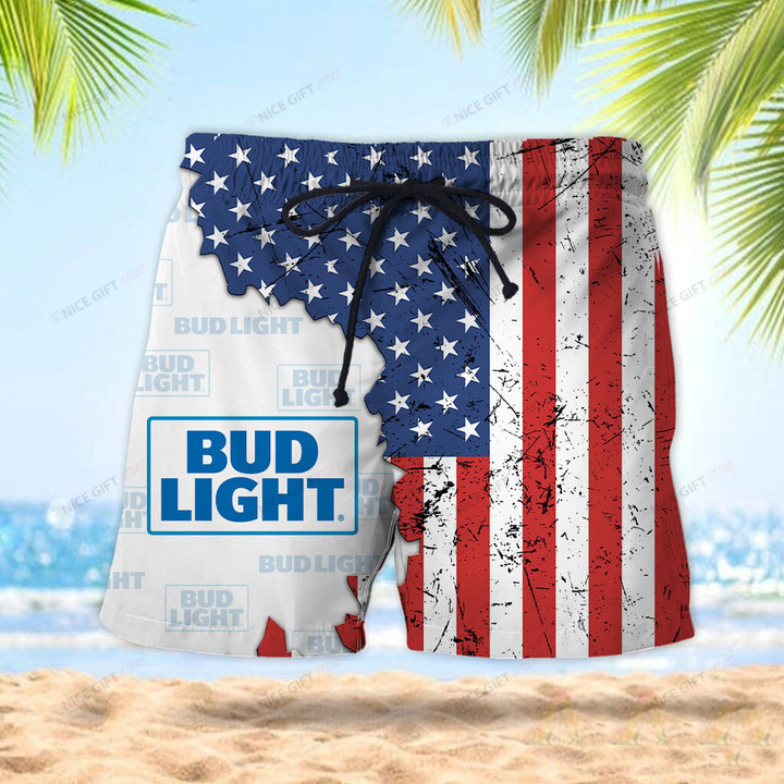 Bud Light Men Beach Shorts Nicegift MBS-B1Q3