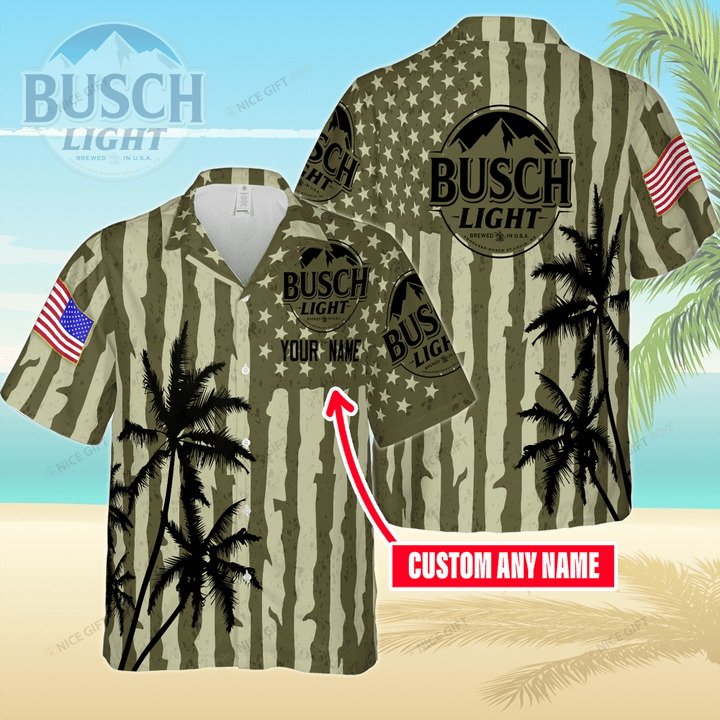 Busch Light (Your Name) Hawaii 3D Shirt Nicegift 3HS-S2E1