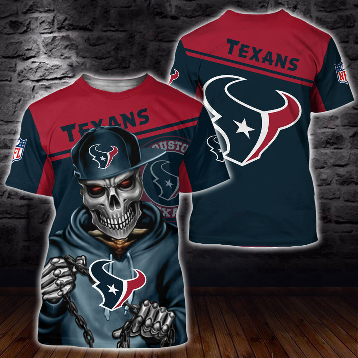 NFL Houston Texans 3D T-shirt Nicegift 3TS-Z9K6