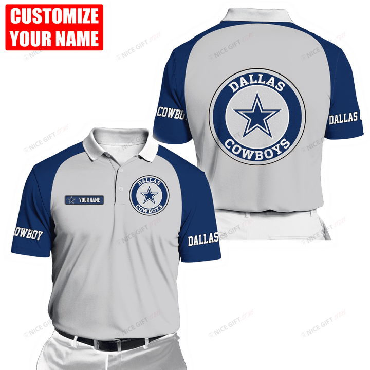 NFL Dallas Cowboys (Your Name) Polo Shirt 3D Nicegift 3PS-E7T2