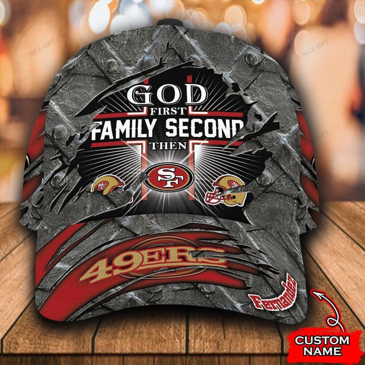 NFL San Francisco 49ers (Your Name) 3D Cap Nicegift 3DC-C1M4