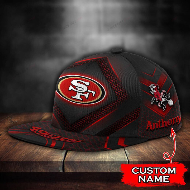 NFL San Francisco 49ers (Your Name) 3D Cap Nicegift 3DC-E0Z3
