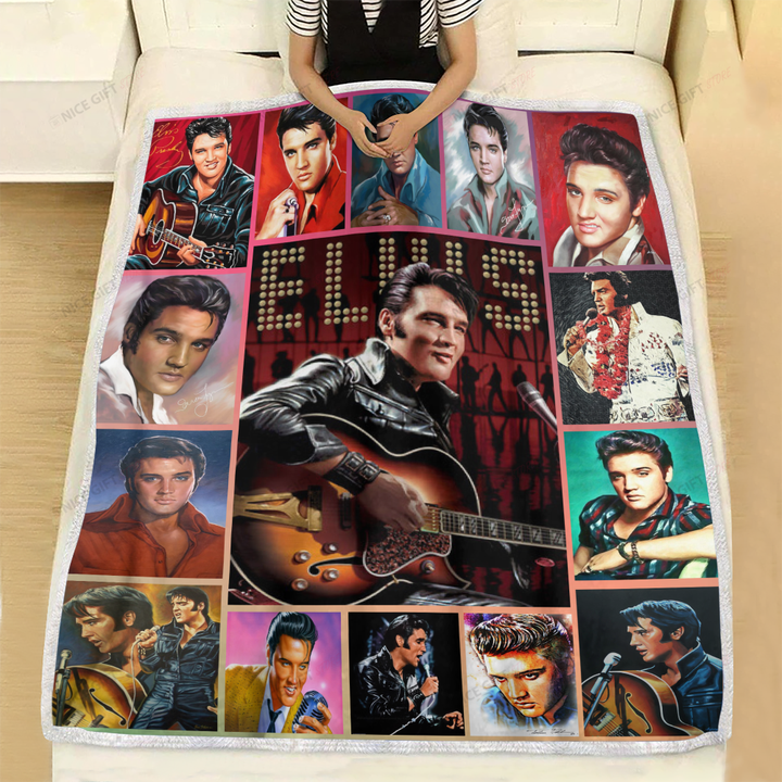 Elvis Presley Fleece Blanket Nicegift BLK-K0O3