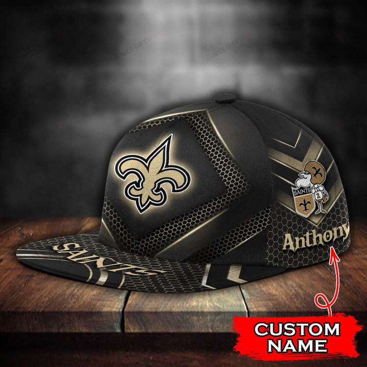 NFL New Orleans Saints (Your Name) 3D Cap Nicegift 3DC-B3S7