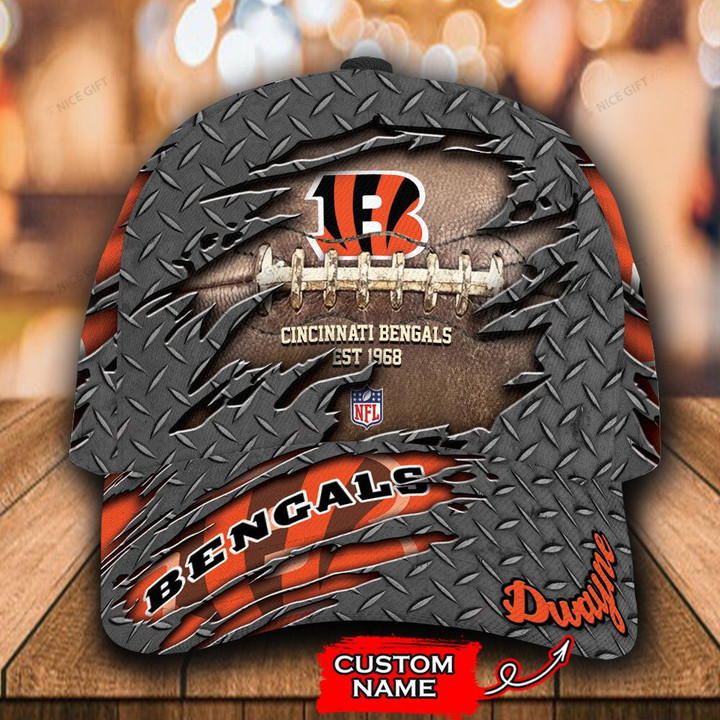 NFL Cincinnati Bengals (Your Name) 3D Cap Nicegift 3DC-Y1D5