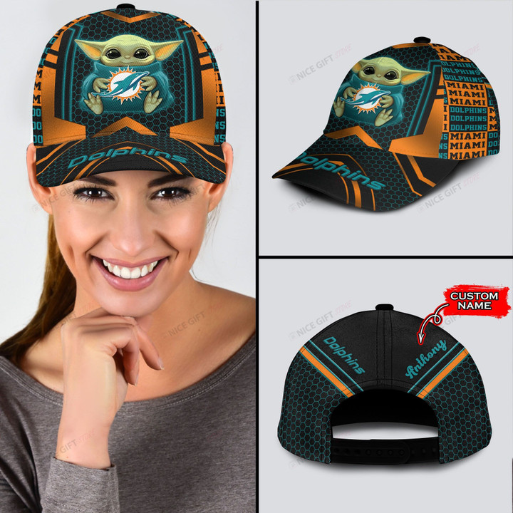 NFL Miami Dolphins (Your Name) 3D Cap Nicegift 3DC-I6S0
