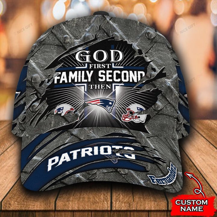 NFL New England Patriots (Your Name) 3D Cap Nicegift 3DC-G5B5