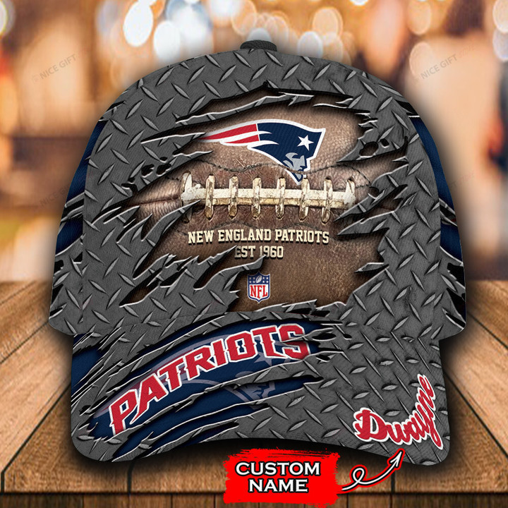 NFL New England Patriots (Your Name) 3D Cap Nicegift 3DC-Q7U1